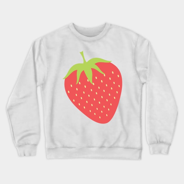 Strawberries Pattern Crewneck Sweatshirt by CraftyCatz